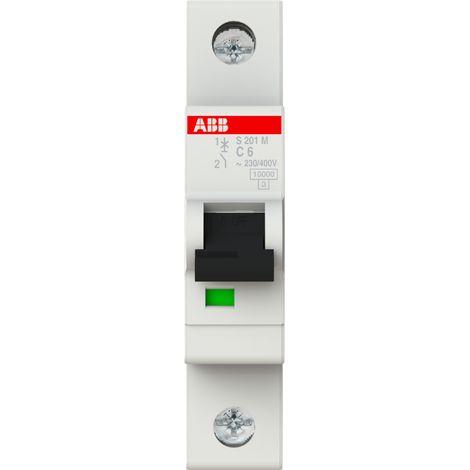Int.aut. S201M-C6 1p 6A C 15kA ABB 2CDS271001R0064