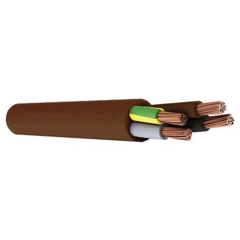 CAVO QUADRIPOLARE 'MARRONE' Sezione 4x2,5 mm