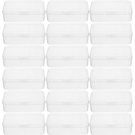 Lot de 18 mini boîtes de rangement rectangulaires