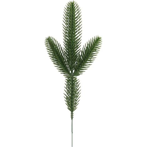 Aiguilles De Pin Artificielles - 20 Branches Par Lot - Pour Décoration Intérieure Noël Et Photographie - Plastique - Vert (1/5)