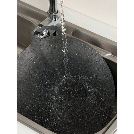 Plaque cuisson antiadhésive 28cm,camping/famille,induction/gaz,conduction rapide,nettoyage. (1/5)