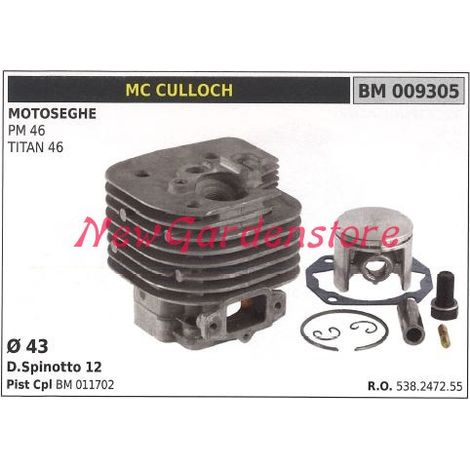 Zylinderkolbenringe MC CULLOCH Kettensäge PM 46 TITAN 46 009305