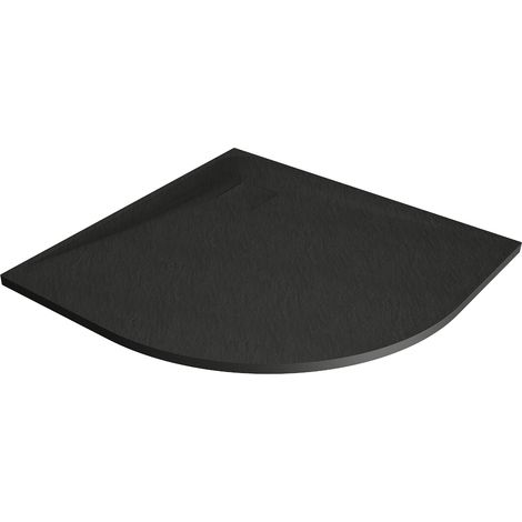 Mexen Bert Duschwanne Halbkreis SMC 90 x 90 cm, schwarz - 4KR709090 (1/5)