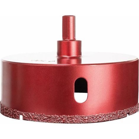 Diamantés Scie Cloche Foret, Coupe-Trou de Performance pour Verre/Tuile/Granit/Marbre (100mm) (1/4)