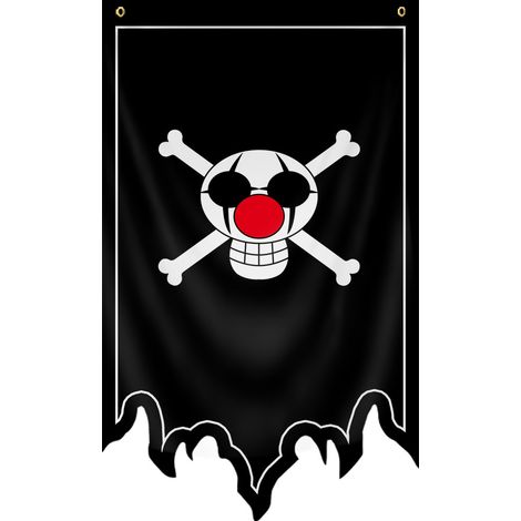 Drapeau pirate extraterrestre - Décoration de fête d'Halloween avec crâne - Décoration murale One Piece - 70 x 125 cm (vinyle) avec 2 trous - WSJ-21