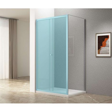 Aqualine Ugga - Paroi de douche 185x80 cm, verre transparent ATP80 (1/3)