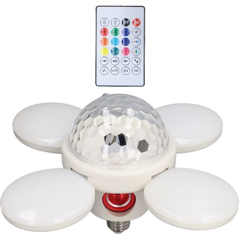 Plafonnier LED Bluetooth 48W 85-265V E27 avec télécommande RGBW et musique pour décoration de fête (1/5)