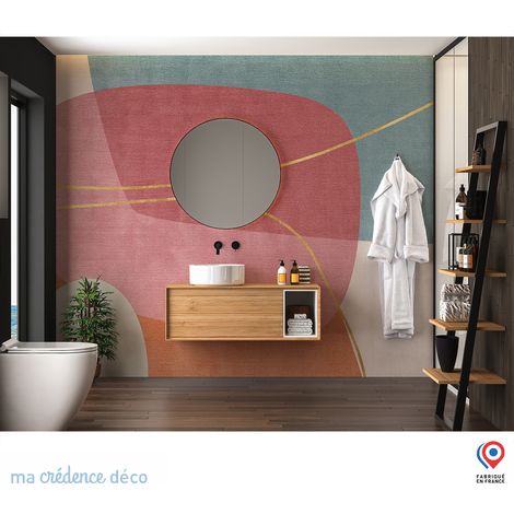 Papier peint : Courbes abstraites et dorées - Intissé - 200 cm - 280 cm (1/5)