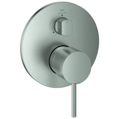 Grohe Atrio Miscelatore monocomando a 3 vie con deviatore Cromo spazzolato, 24356DC0 (1/2)