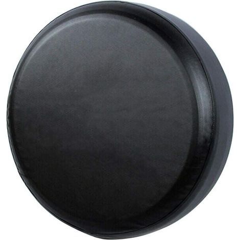 Noir 13" Pouces Housse de Pneu de Secours Couverture Roue pour Diamètre (55cm-58cm/22-23") Protection Antipoussière Imperméable Voiture (1/4)