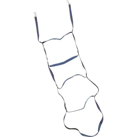 Échelle de corde marine pour bateau pneumatique, kayak, bateau à moteur, canoë, bleue, 5 marches (1/5)