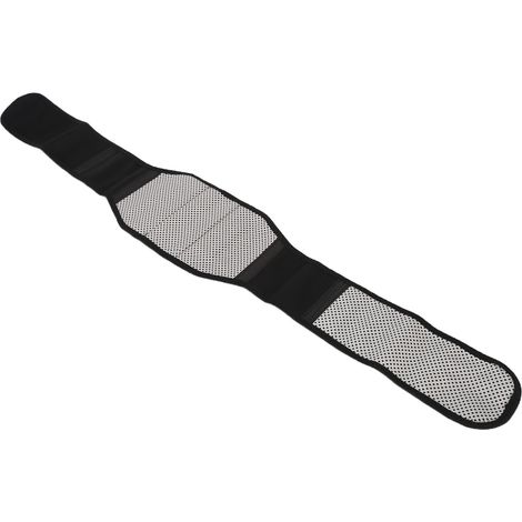 Set mit 2 beheizbaren Lendenstützgürteln mit Metallplatte, selbsterwärmend, magnetisch, Größe XL, schwarz, professionelle Lendenwirbelstütze (1/5)