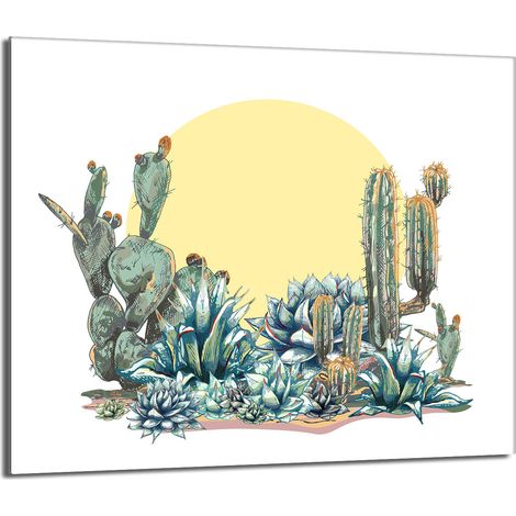 Protector de cristal para estufa 60x52 Cactus (1/5)