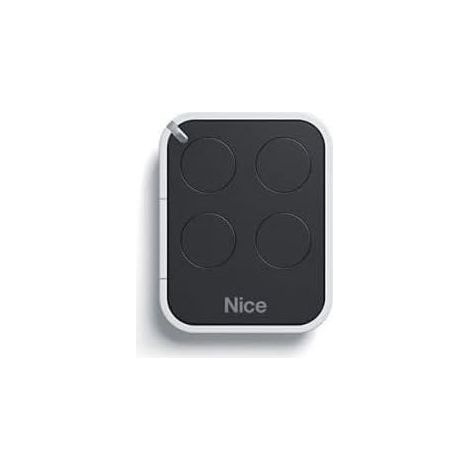 Télécommande Nice Era ON4E ON4 – Émetteur Portail et Porte de Garage – 4 Canaux, Fréquence 433,92 MHz, Noir/Blanc – Compatible Motorisation Nice (1/2)