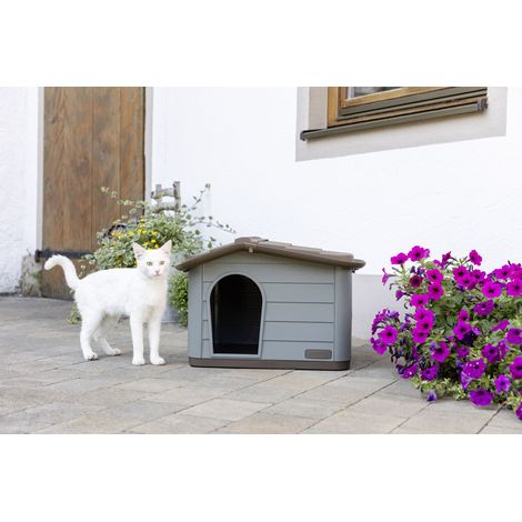 Kerbl Katzenhaus Paola Eco (auch geeignet für kleine Hunde, 60 x 51 x 41 cm)