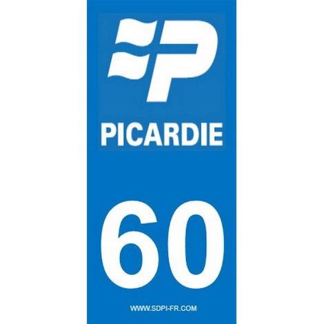 ADHESIFS REGION DEPARTEMENT 60 HAUTS DE FRANCE X2