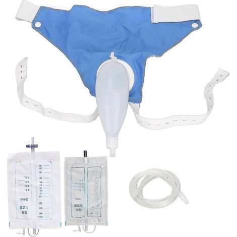 Poche de recueil d'urine portable 1000 ml - pour hommes et patients incontinents (1/4)