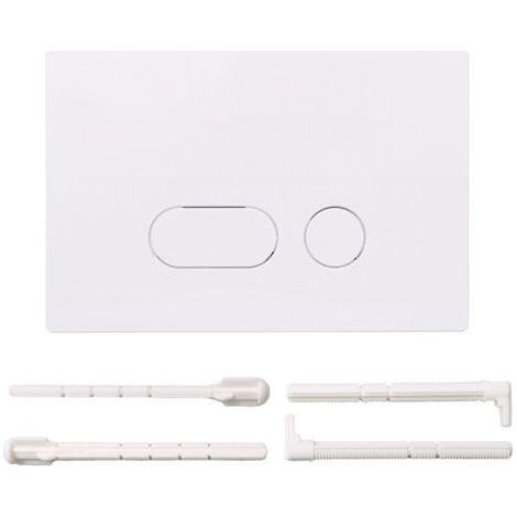 Compatible avec le panneau de réservoir d'eau Sigma, bouton double bouton dissimulé UP300/UP320 en gros, design minimaliste (blanc). (1/3)