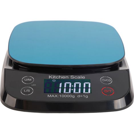 Balance de cuisine étanche 10 kg 1 g haute précision, affichage numérique, petite balance électronique avec fonction tare