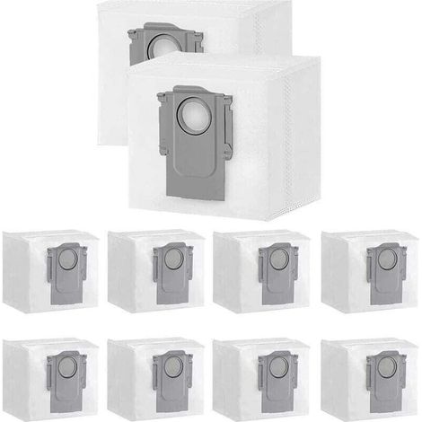 Confezione da 10 sacchetti per la polvere per la stazione aspirapolvere robot Xiaomi Roborock S7 Max Ultra / S7 Pro Ultra / Q7+ / Q7 Max+ / Q5+, grande capacità 3 litri, sacchetto di ricambio usa e ge (1/4)