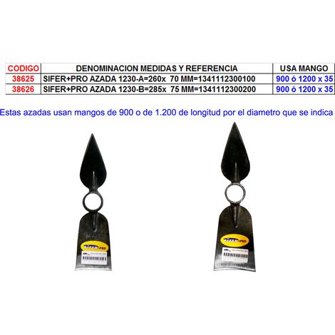 SIFER PRO AZADA 1230-B285 75 MM 1341112300200