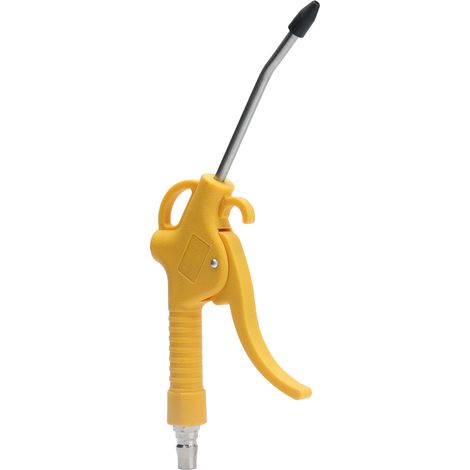 Pistolet à air comprimé ABS, acier inoxydable et laiton, style court jaune (1/5)