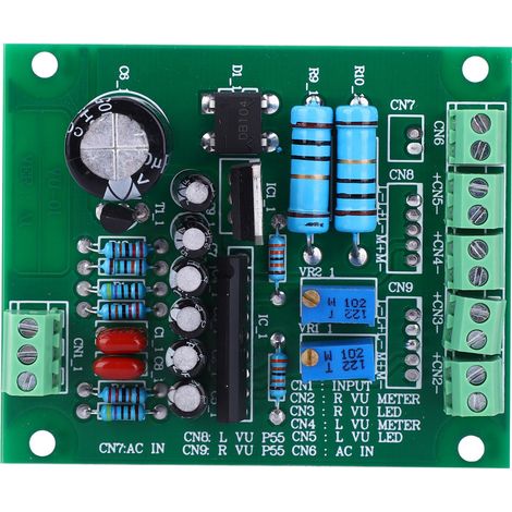 Panneau de commande amplificateur AC 12V pour indicateur de niveau audio stéréo DB VU-mètre driver (1/5)