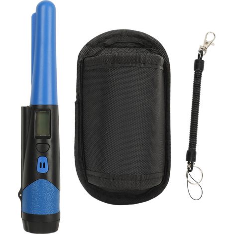 Détecteur de métaux manuel avec écran LCD, bracelet haute précision, scanner latéral 360°, chercheur de métaux pour adultes et enfants, bleu (1/5)
