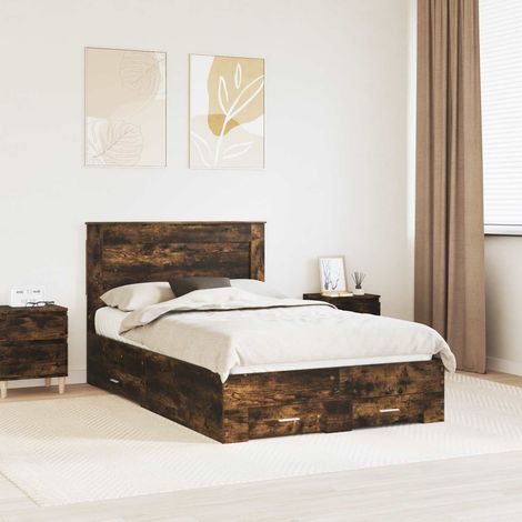 Estructura de cama con cajón con cabecera Madera contrachapada