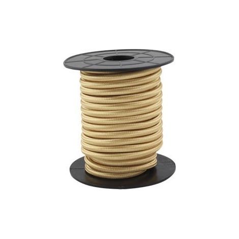 Câble électrique textile 10 mètres 2x0.75mm Or GSC 3902996