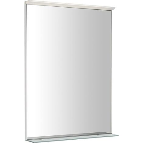 Miroir TRAKA avec éclairage LED et étagère, 60x80cm (1/4)