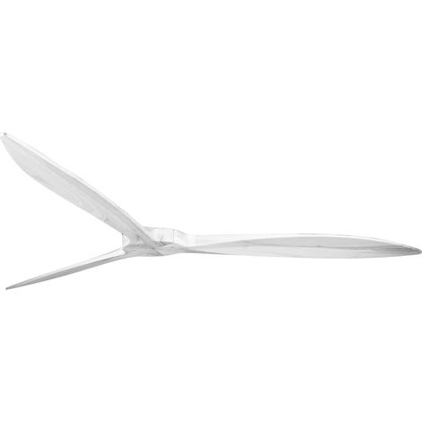 Tenerife - Super destratificateur et ventilateur DC 132 cm  Chrome pales bois noir sans Lumière 25 à 35 m² (1/5)