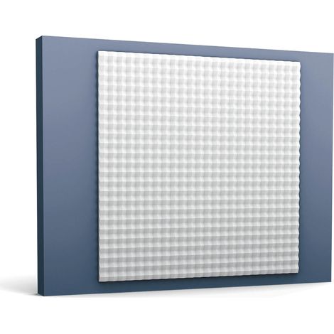 3d wall panel Orac Decor W117 MODERN SLOPE Wall panel Deco element contemporary design white 1 m2