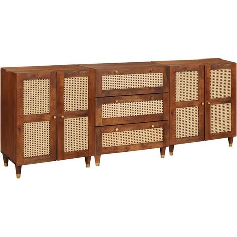 Juego de Aparador 3 uds. 180 x 33 x 75 cm Marrón vidaXL (1/5)
