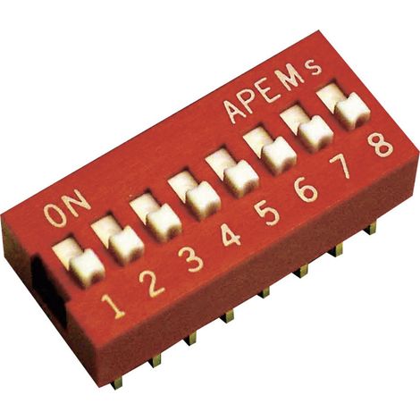 APEM NDS-08-V NDS-08-V DIP-Schalter Polzahl 8 Standard 1 St. (1/3)