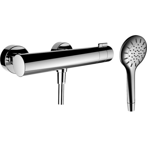 Mezclador de ducha TwinPlus de LAUFEN, visto, termostato, 1