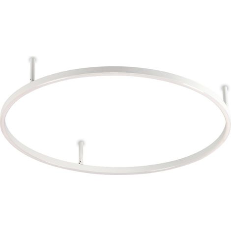 Ideal Lux ORACLE SLIM Plafonnier semi-encastré rond à LED intégré 70 cm non gradable 4 000 K blanc