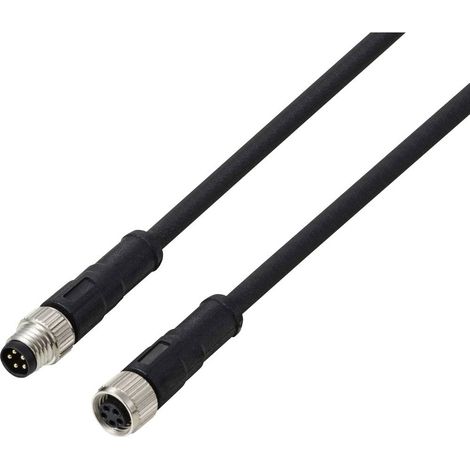 TRU COMPONENTS TC-13752008 Câble de raccordement M8 x 1 mâle, droit, femelle, droit 2 m Nombre de pôles: 5 1 pc(s) (1/3)