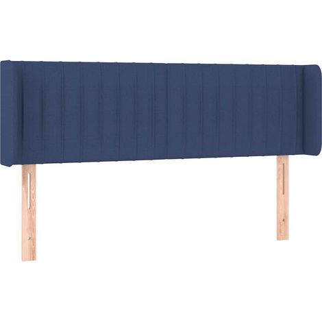 Maison Exclusive - Cabecero de tela azul 147x16x78/88 cm (1/5)