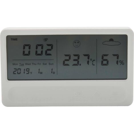 Digitales Hygrometer, Thermometer, Innenraum, Außentemperatur, Luftfeuchtigkeitsmesser, LCD-Ständer, magnetische Ba (1/5)