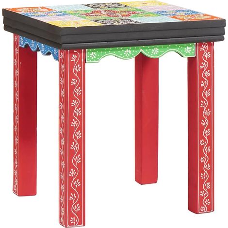 Table carrée 3 pcs Multicolore