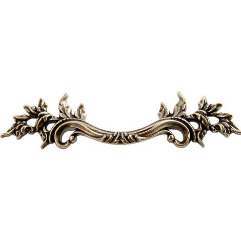 Set di 2 maniglie vintage per mobili, 148 mm – interasse 64 mm – Finitura bronzo – Per cassetti e armadi – interasse 64 mm (1/5)