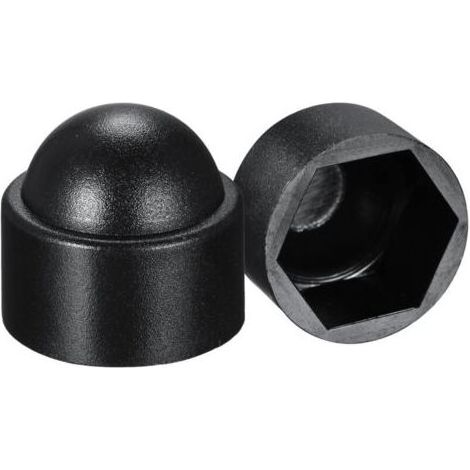 100 pièces - Cache vis écrou de protection M8 clef de 13 mm - plastique NOIR (1/3)