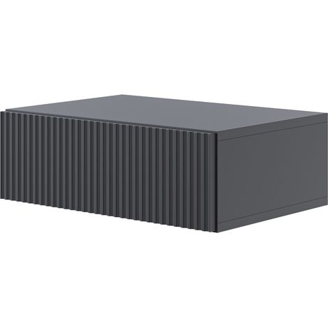 Selsey Veldio - Nachtkonsole mit Schublade, schwarz, 50 cm (1/5)