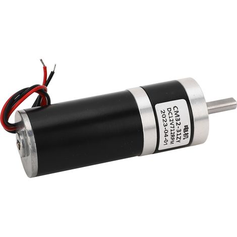 Moteur réducteur planétaire miniature CM32-31ZY 12V DC, 712 tr/min, tout métal, couple élevé, basse vitesse, moteur à balais, usage industriel (1/5)