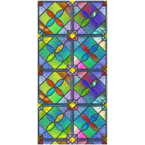 Sichtschutzfolie, statisch haftende Fensterfolie, Dekoraufkleber (1/5)