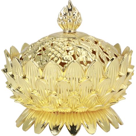 Porte-encens Bouddha vintage en or, brûleur d'encens pour décoration Feng Shui maison et bureau (1/5)