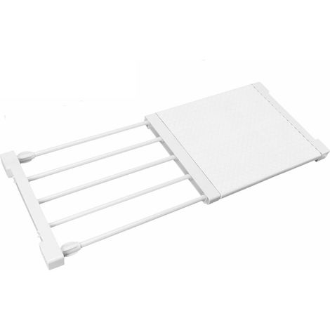 Étagèe de angement Extensible pou Placad à Vêtements, Diviseus de Gade-obe églables, Sépaateu de Tension pou Amoie, Amoie, Salle de Bain, Cuisine, Bibliothèque (38‑55cm / 15‑21.7in (1/5)