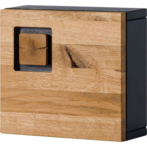 Appendichiavi in legno di quercia selvatica 32x12x29 laccato / oliato naturale KITZBÜHEL 135