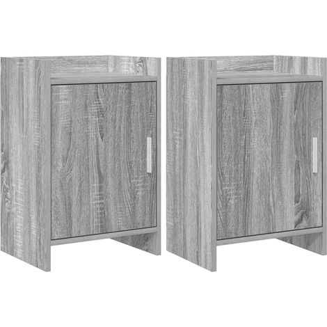 Bedside Tables 2 pcs Grey Sonoma 40 x 30 x 60 cm vidaXL (1/5)